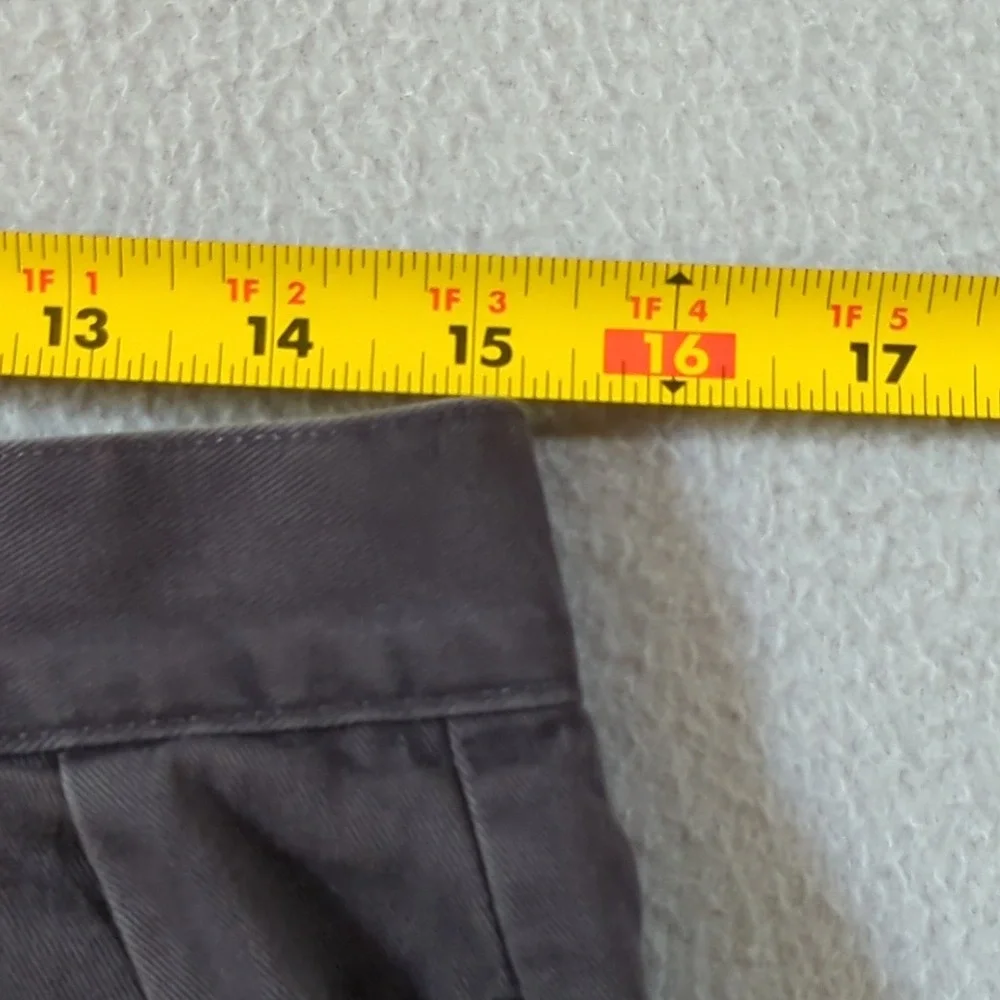 VTG Polo Ralph Lauren Tyler Short Mens 32 Gray Pleated Cotton Chino Shorts